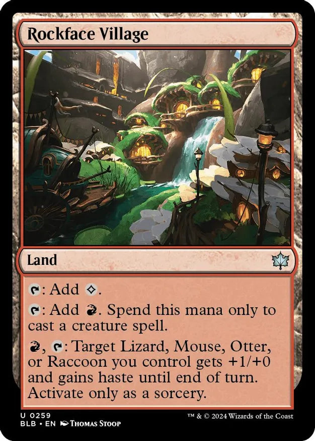 MTG: Bloomburrow - Rockface Village - Uncommon Foil - 0259