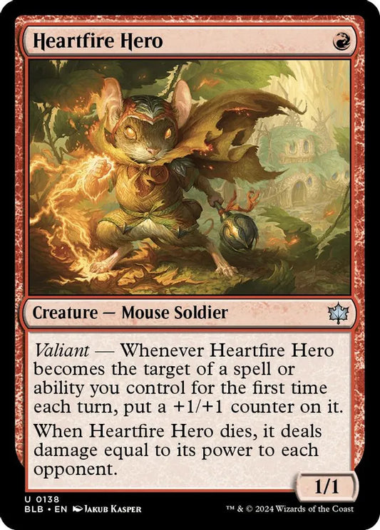 MTG: Bloomburrow - Heartfire Hero - Uncommon - 0138