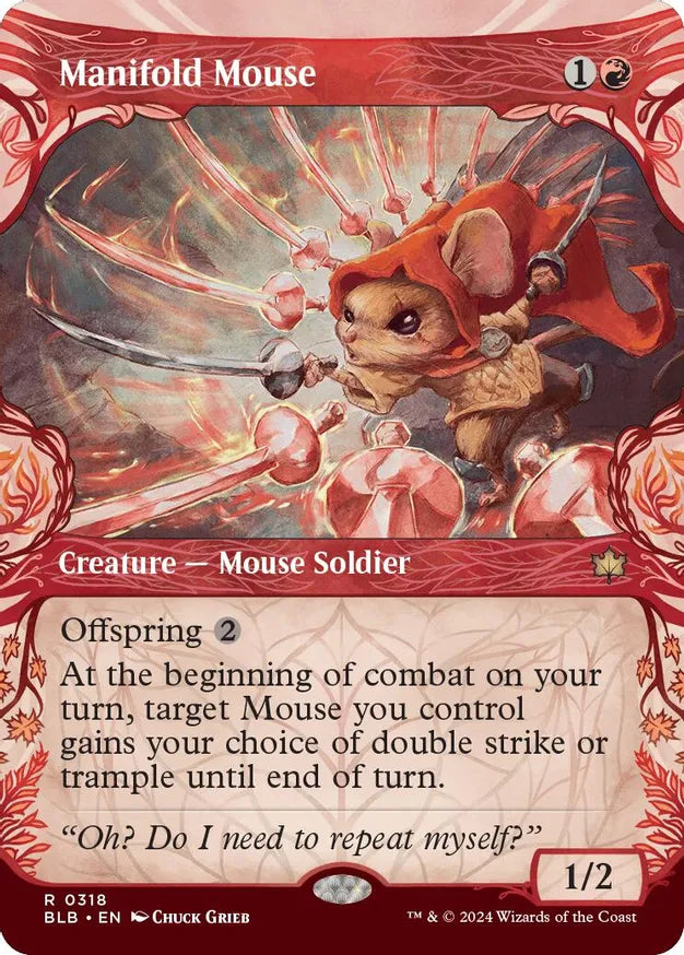 MTG: Bloomburrow - Manifold Mouse - ( Showcase ) - Rare - 0318