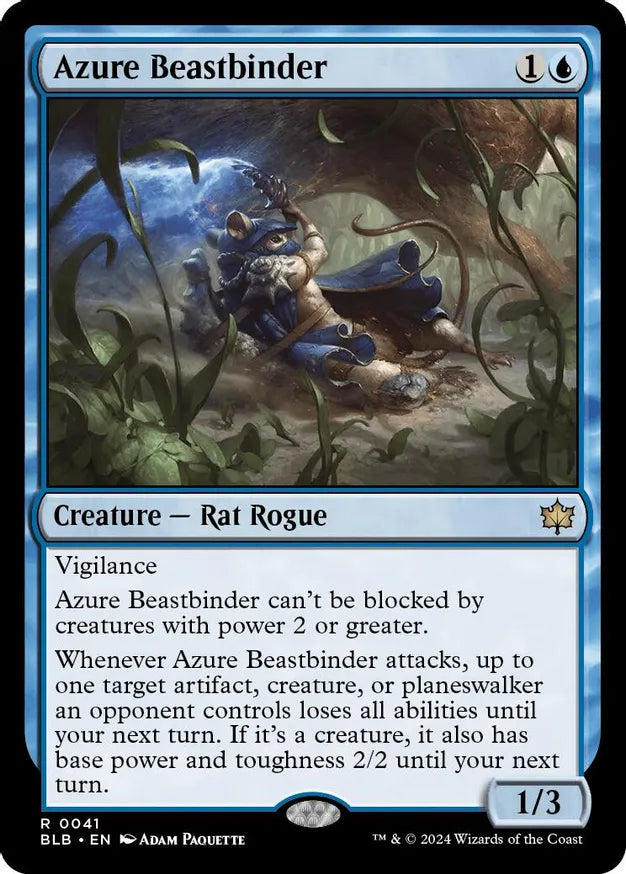 MTG: Bloomburrow - Azure Beastbinder - Rare - 0041