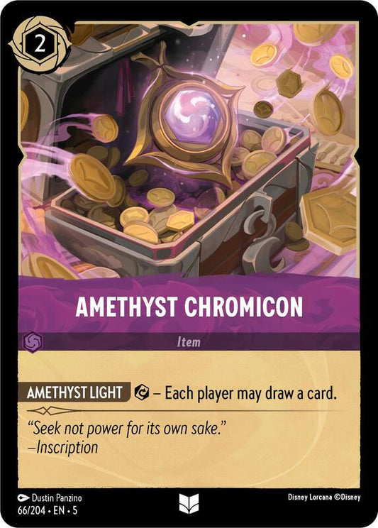 Disney Lorcana - Shimmering Skies - Amethyst Chromicon - Uncommon Foil - 66/204