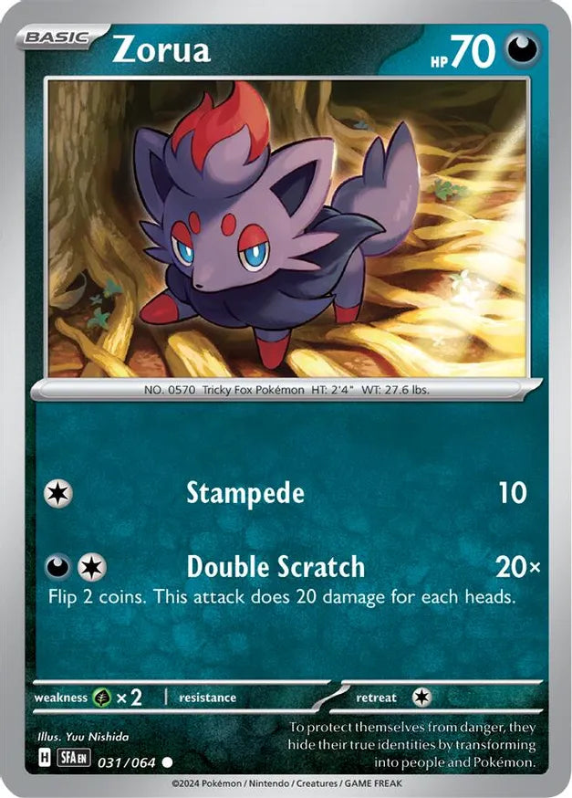 Pokemon TCG: Shrouded Fable - Zorua - Common - 031/064