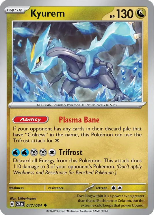 Pokemon TCG: Shrouded Fable - Kyurem - Reverse Holo Uncommon - 047/064