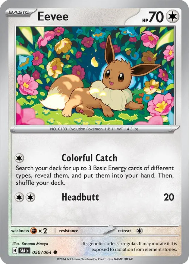 Pokemon TCG: Shrouded Fable - Eevee - Reverse Holo Common - 050/064