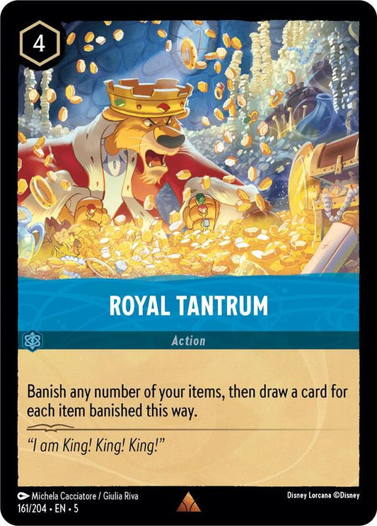 Disney Lorcana - Shimmering Skies - Royal Tantrum - Rare - 161/204