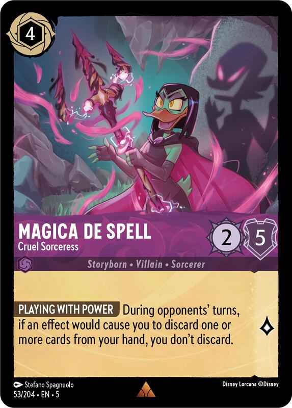 Disney Lorcana - Shimmering Skies - Magica De Spell, Cruel Sorceress - Rare - 53/204