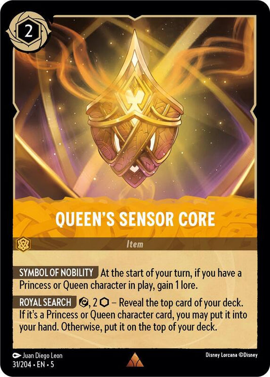 Disney Lorcana - Shimmering Skies - Queen's Sensor Core - Rare - 31/204