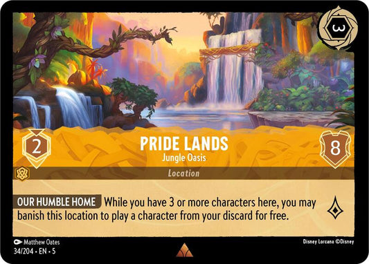 Disney Lorcana - Shimmering Skies - Pride Lands, Jungle Oasis - Rare - 34/204