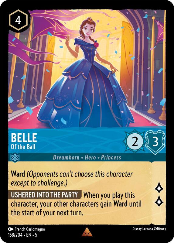 Disney Lorcana - Shimmering Skies - Belle, Of the Ball - Rare - 158/204