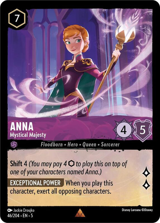 Disney Lorcana - Shimmering Skies - Anna, Mystical Majesty - Rare - 46/204