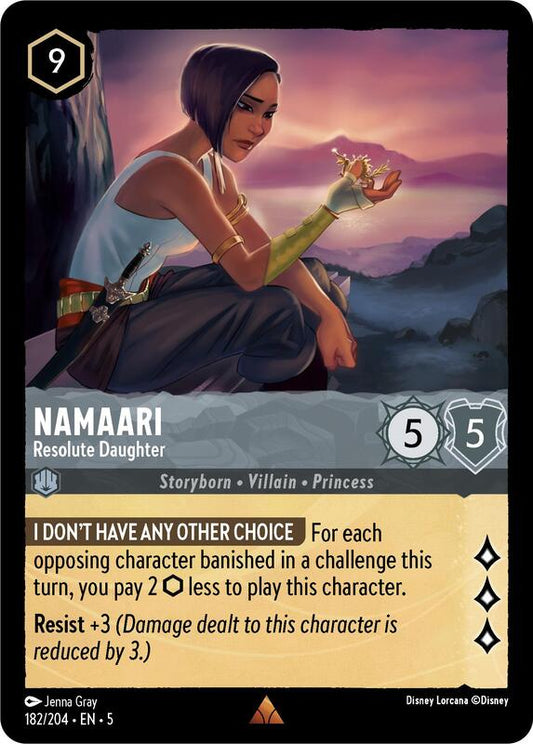 Disney Lorcana - Shimmering Skies - Namaari, Resolute Daughter - Rare Foil - 182/204