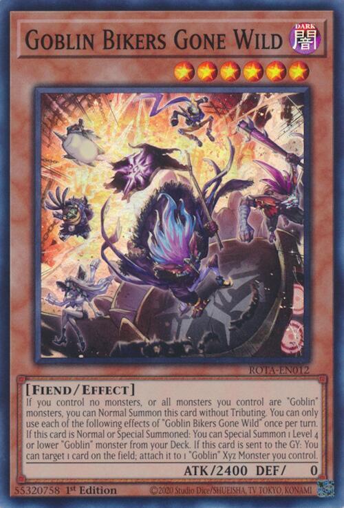 Yu-Gi-Oh! ROTA - Goblin Bikers Gone Wild - Super Rare - ROTA-EN012