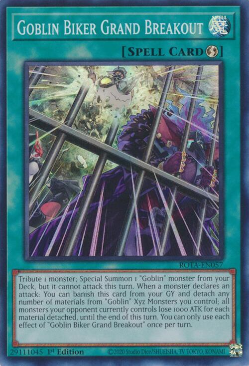 Yu-Gi-Oh! ROTA - Goblin Biker Grand Breakout - Super Rare - ROTA-EN057