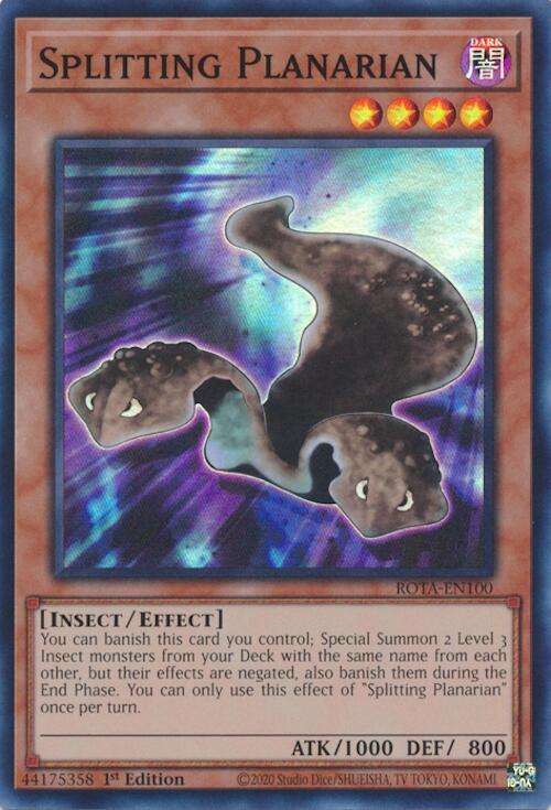 Yu-Gi-Oh! ROTA - Splitting Planarian - Super Rare - ROTA-EN100