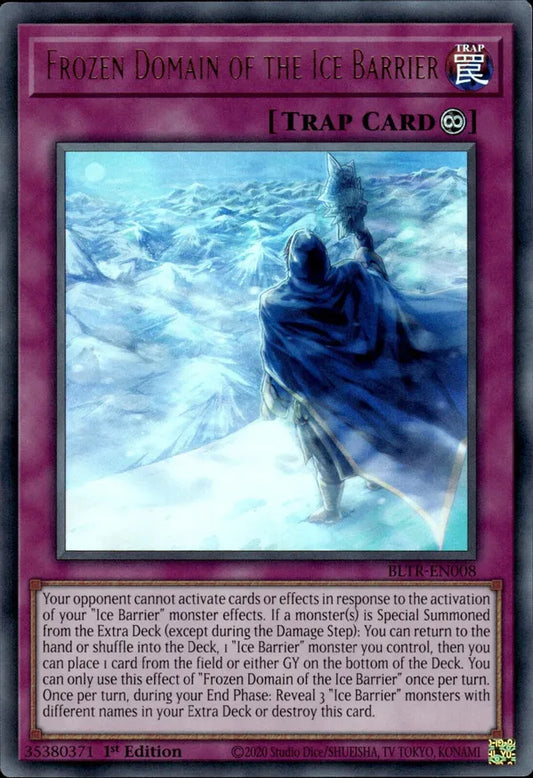 Yu-Gi-Oh! Battles of Legend: Terminal Revenge - Frozen Domain of the Ice Barrier - Ultra Rare - BLTR-EN008