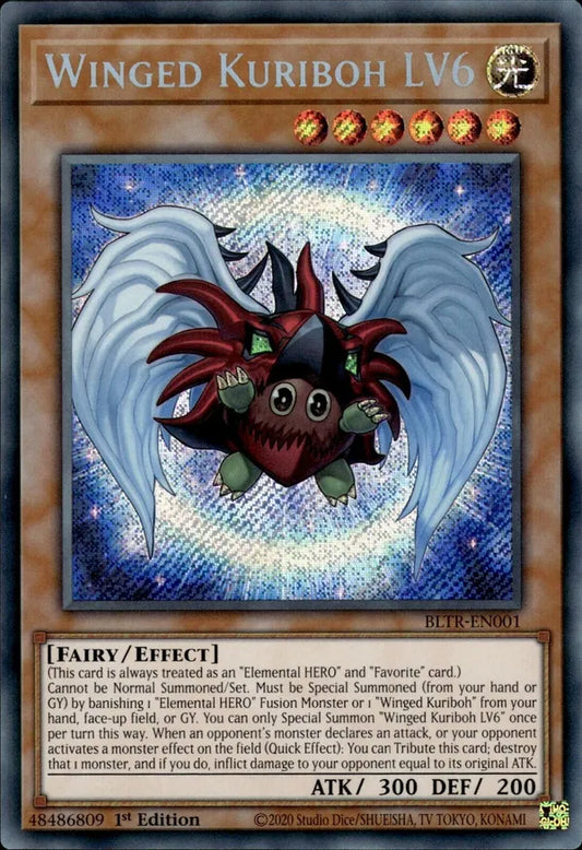 Yu-Gi-Oh! Battles of Legend: Terminal Revenge - Winged Kuriboh LV6 - Secret Rare - BLTR-EN001